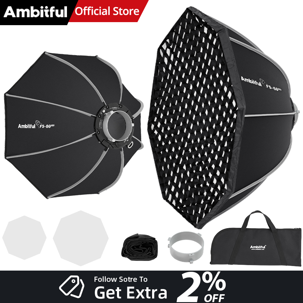 Световой бокс AMBITFUL FS60PRO – обзор и цена Photography Studio Lighting Set Up